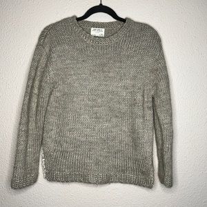 Zara Girls winter collection knitwear tan/gray sweater size 10